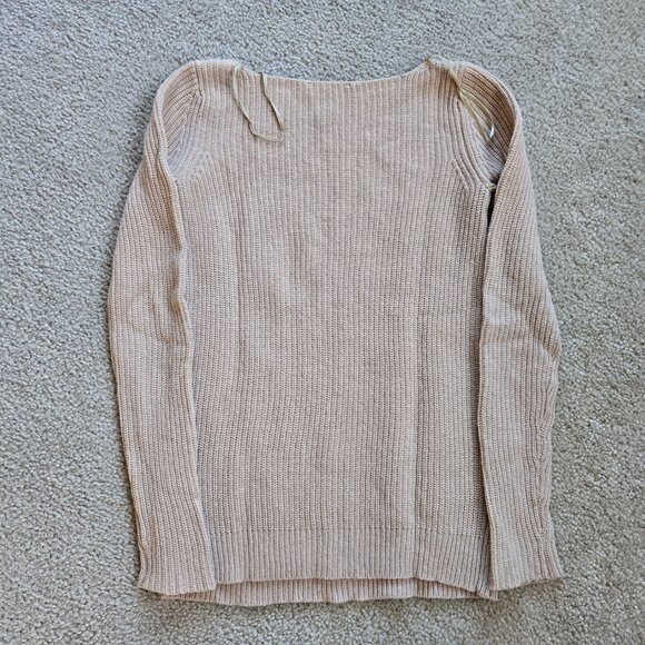 Ann Taylor Wool Cashmere Pointelle Sweater - Picture 8 of 8